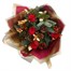 Christmas Red Velvet Rose Hand Tied Floral BouquetAlternative Image3