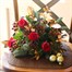Christmas Red Velvet Rose Hand Tied Floral BouquetAlternative Image2