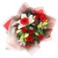 Christmas Rose and Lily Hand Tied Floral Bouquet Alternative Image