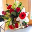 Christmas Rose and Lily Hand Tied Floral Bouquet Alternative Image