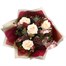 Christmas Burgundy and Blush Hand Tied Floral Bouquet Alternative Image