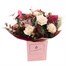Christmas Burgundy and Blush Hand Tied Floral Bouquet Alternative Image