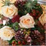 Christmas Burgundy and Blush Hand Tied Floral Bouquet Alternative Image