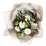 Christmas White and Green Berry Hand Tied Floral Bouquet Alternative Image