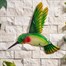 Creekwood Glass Wall Art Green Hummingbird 32x31cm (43135)Alternative Image1