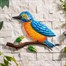Creekwood Glass Wall Art Kingfisher 33x26cm (43136)Alternative Image1