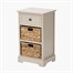 Devonshire Putty Pine Wood 1 Drawer 2 Basket Interior Furniture Unit Alternative Image