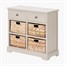 Devonshire Putty Pine Wood 2 Drawer 4 Basket Interior Furniture Unit Alternative Image
