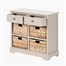 Devonshire Putty Pine Wood 2 Drawer 4 Basket Interior Furniture Unit Alternative Image