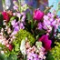 Spring Vibrant Pink and Purple Hand Tied Floral BouquetAlternative Image1