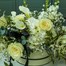 Elegant White Hat Box Floral Arrangement Alternative Image