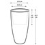 Elho 30cm June Round High Balanced Beige Premium Plant Pot Alternative Image