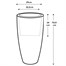 Elho 40cm June Round High Balanced Beige Premium Plant Pot Alternative Image