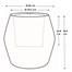 Elho 46cm June Split Low Balanced Beige Premium Plant Pot Alternative Image