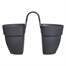 Elho Vibia Campana Flower Pot Twin 21cm Anthracite (3652602142500)Alternative Image1