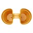 Elho Vibia Campana Flower Pot Twin 21cm Honey Yellow (3652602112500)Alternative Image1