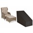 Garland Single Duo Seat Garden Furniture Set Cover Black (W1704) Alternative Image