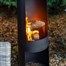 Glendale Black Tower Outdoor Garden Chimenea Alternative Image
