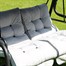 Glendale Light Grey Vienna 3 Seat Outdoor Garden Hammock (LONG05)Alternative Image1