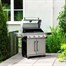 Grillstream Gourmet 4 Burner Barbecue Hybrid Charcoal & Gas BBQ - Stainless Steel (GGH46SS)Alternative Image1