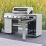 Grillstream Island 4 Burner Hybrid Charcoal & Gas BBQ - Stainless Steel (GGI46SS)Alternative Image2
