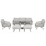 Hartman Aries 3 Seat Lounge Dining Outdoor Garden Furniture Set SetAlternative Image4