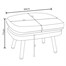 Hartman Aries Square Casual Dining Outdoor Garden Furniture Set with Adjustable tableAlternative Image11