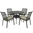 Hartman Avebury Antique Moss 4 Seat Round Outdoor Garden Furniture Dining Set Alternative Image