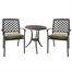 Hartman Avebury Antique Moss Outdoor Garden Furniture Bistro Set Alternative Image