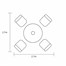 Hartman Avebury Crimini 4 Seat Round Outdoor Garden Furniture Dining Set Alternative Image