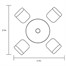 Hartman Berkeley 4 Seat Round Outdoor Garden Furniture Set with ParasolAlternative Image4