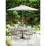 Hartman Berkeley 6 Seat Round Outdoor Garden Furniture Set with ParasolAlternative Image1