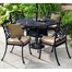 Hartman Capri Amber & Bronze 4 Seat Round Dining Outdoor Garden Furniture SetAlternative Image1