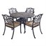 Hartman Capri Amber & Bronze 4 Seat Round Dining Outdoor Garden Furniture SetAlternative Image2