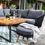 Hartman Eden Square Casual Corner Outdoor Garden Furniture Set in RavenAlternative Image2