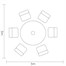 Hartman Eton 6 Seat Round Outdoor Garden Furniture Dining SetAlternative Image7
