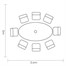 Hartman Eton 8 Seat Elliptical Outdoor Garden Furniture Dining Set Alternative Image