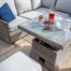 Hartman Heritage Beech Square Casual Set Outdoor Garden Furniture Dining Set With Adjustable TableAlternative Image2