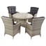 Hartman Heritage Tuscan 4 Seat Round Outdoor Garden Furniture Dining SetAlternative Image3
