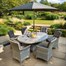 Hartman Heritage Tuscan 6 Seat Elliptical Outdoor Garden Furniture Dining Set with Lazy SusanAlternative Image1
