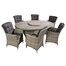 Hartman Heritage Tuscan 6 Seat Elliptical Outdoor Garden Furniture Dining Set with Lazy SusanAlternative Image2