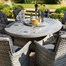 Hartman Heritage Tuscan 8 Seat Elliptical Outdoor Garden Furniture Dining Set with Lazy SusanAlternative Image1