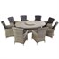 Hartman Heritage Tuscan 8 Seat Elliptical Outdoor Garden Furniture Dining Set with Lazy SusanAlternative Image3