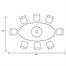 Hartman Heritage Tuscan 8 Seat Elliptical Outdoor Garden Furniture Dining Set with Lazy SusanAlternative Image6