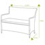 Hartman Heritage Tuscan Outdoor Garden Furniture High Back BenchAlternative Image2
