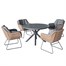 Hartman Rayo 4 Seat Round Outdoor Garden Furniture Dining SetAlternative Image4