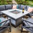 Hartman Sorrento Square Casual Outdoor Garden Furniture Dining Set with Gas FirepitAlternative Image1