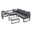 Hartman Vienna Square Corner Outdoor Garden Lounge Set with Integrated LoungerAlternative Image5