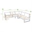 Hartman Vienna Square Corner Outdoor Garden Lounge Set with Integrated LoungerAlternative Image6