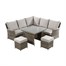 Hartman Westbury Square Casual Outdoor Garden Furniture Dining Set in BeechAlternative Image2